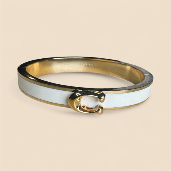 Coach Jewelry - Coach Gold and White Bracelet